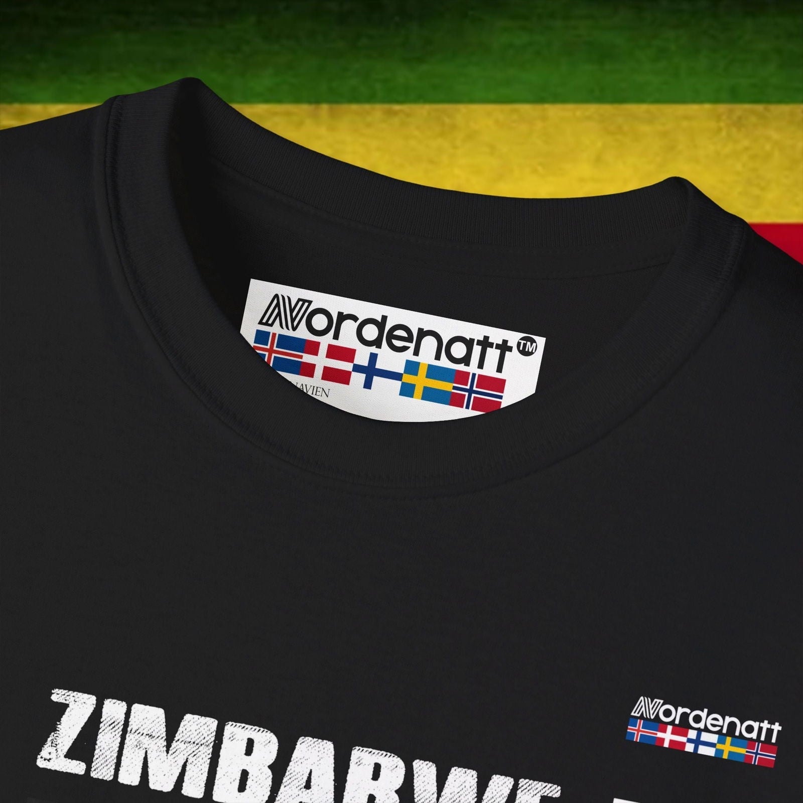 Zimbabwe Soft Cotton Flag T-Shirt - Nordenatt TM